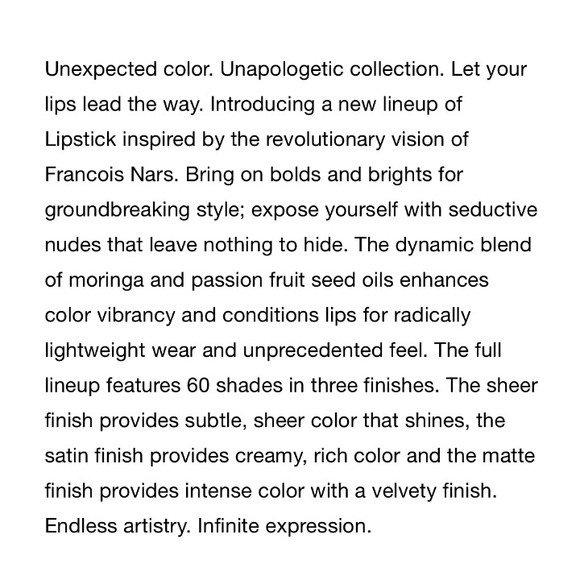 NARS Lipstick BAD REPUTATION Satin 2923 - Picture 15 of 15